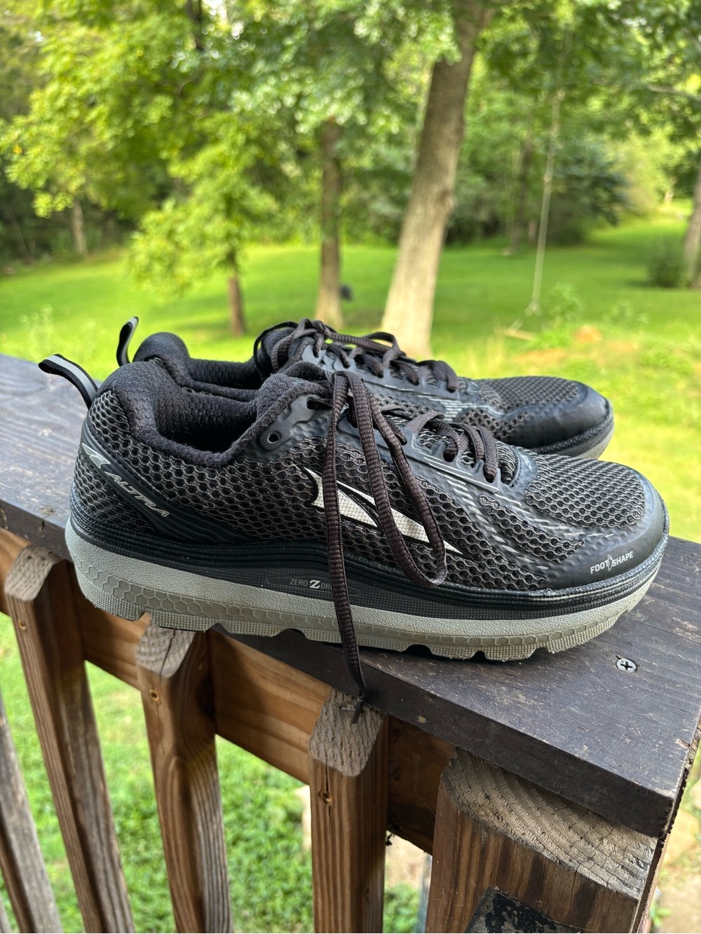 Altra Paradigm 3 Men’s Size 8 Black Gray Zero Drop Running Shoes M1739F Trail